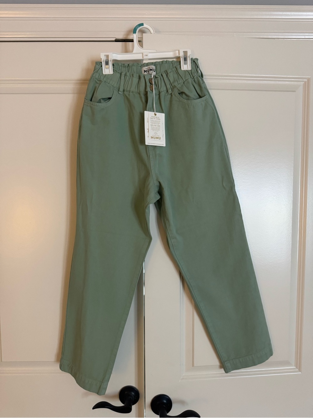 Show Me Your MuMu Emilia Mom Sage Denim Jeans - Picture 5 of 11